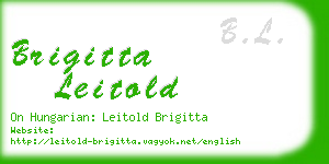 brigitta leitold business card